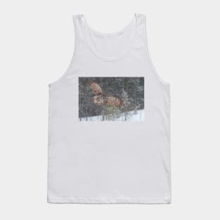 Through the Snow - Great Grey Owl Tank Top